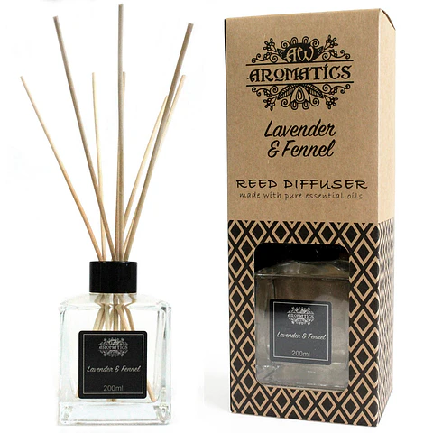 Difusor de Cana com Óleos Essenciais - Aromatics Lavanda e Funcho