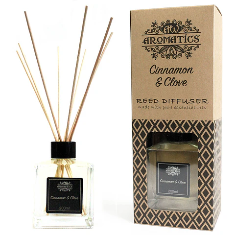 Difusor de Cana com Óleos Essenciais - Aromatics Canela e Cravo