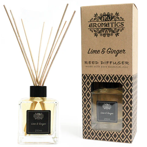 Difusor de Cana com Óleos Essenciais - Aromatics Limão e Gengibre
