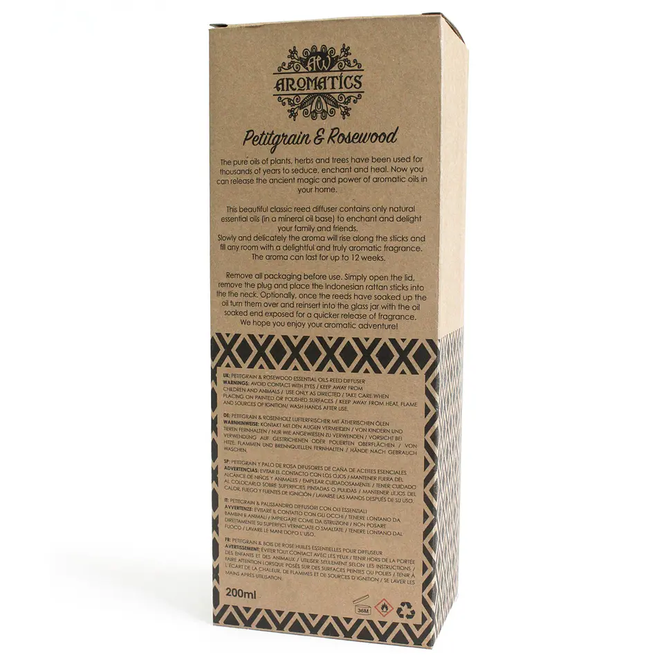 Difusor de Cana com Óleos Essenciais - Aromatics Petitgrain e Jacarandá 4