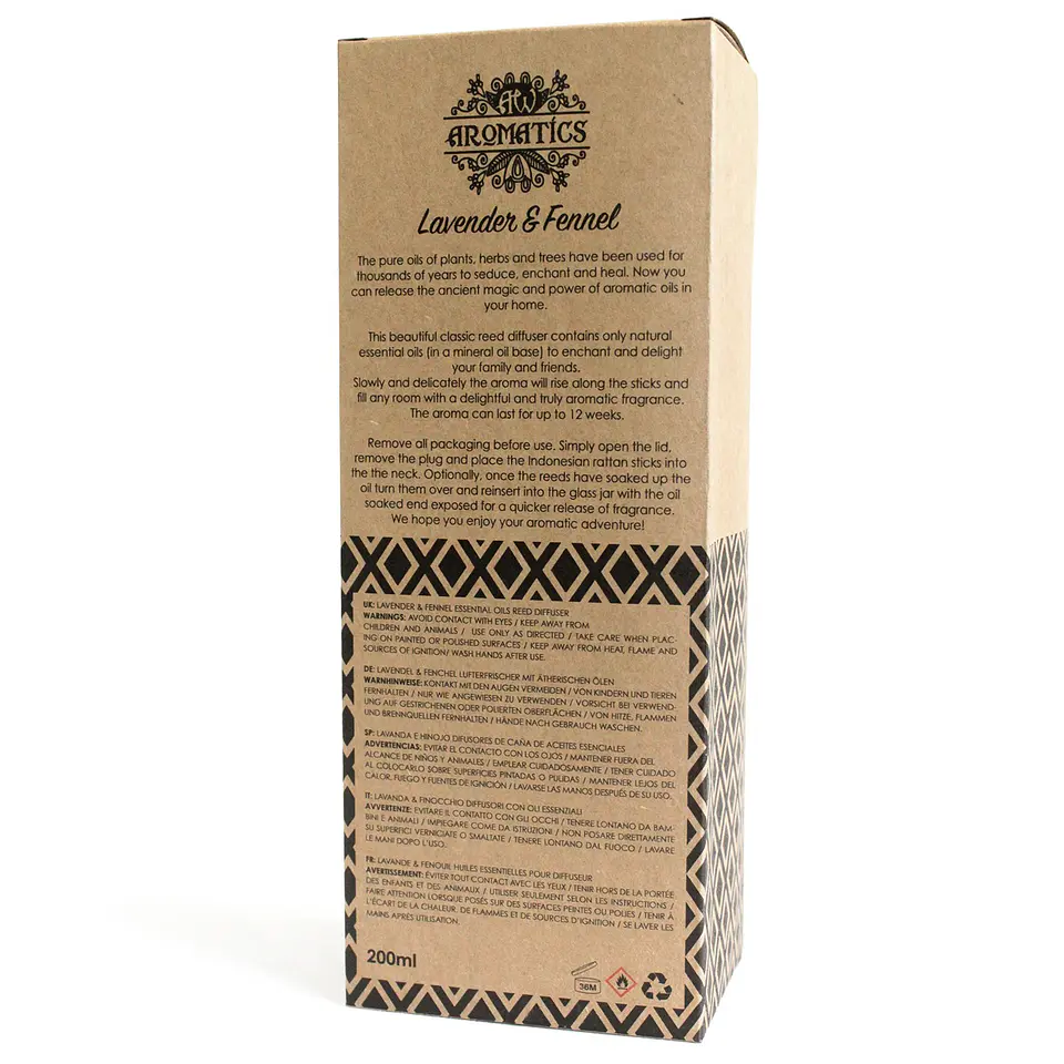 Difusor de Cana com Óleos Essenciais - Aromatics Lavanda e Funcho 4