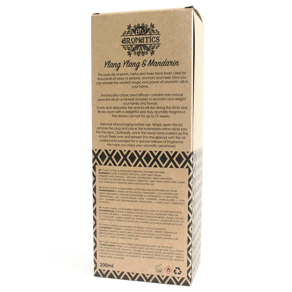Difusor de Cana com Óleos Essenciais - Aromatics Ylang Ylang e Tangerina 4
