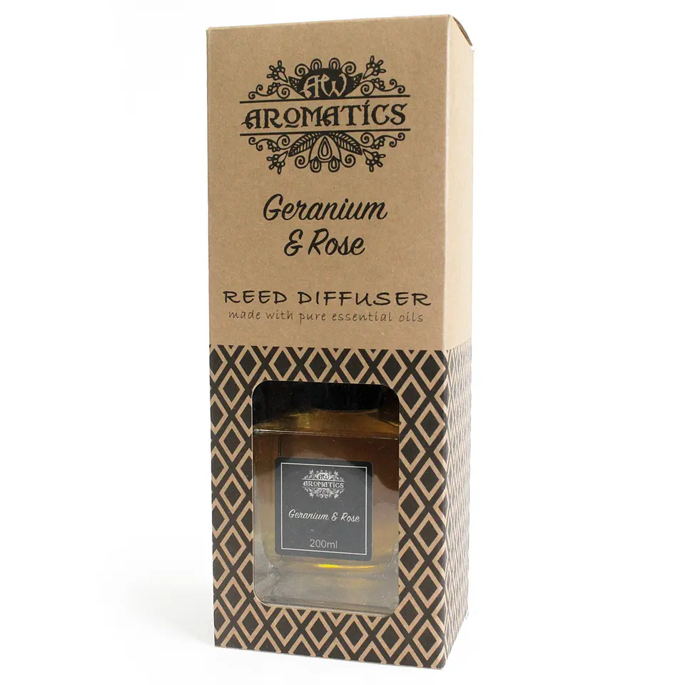 Difusor de Cana com Óleos Essenciais - Aromatics Gerânio e Rosa 3