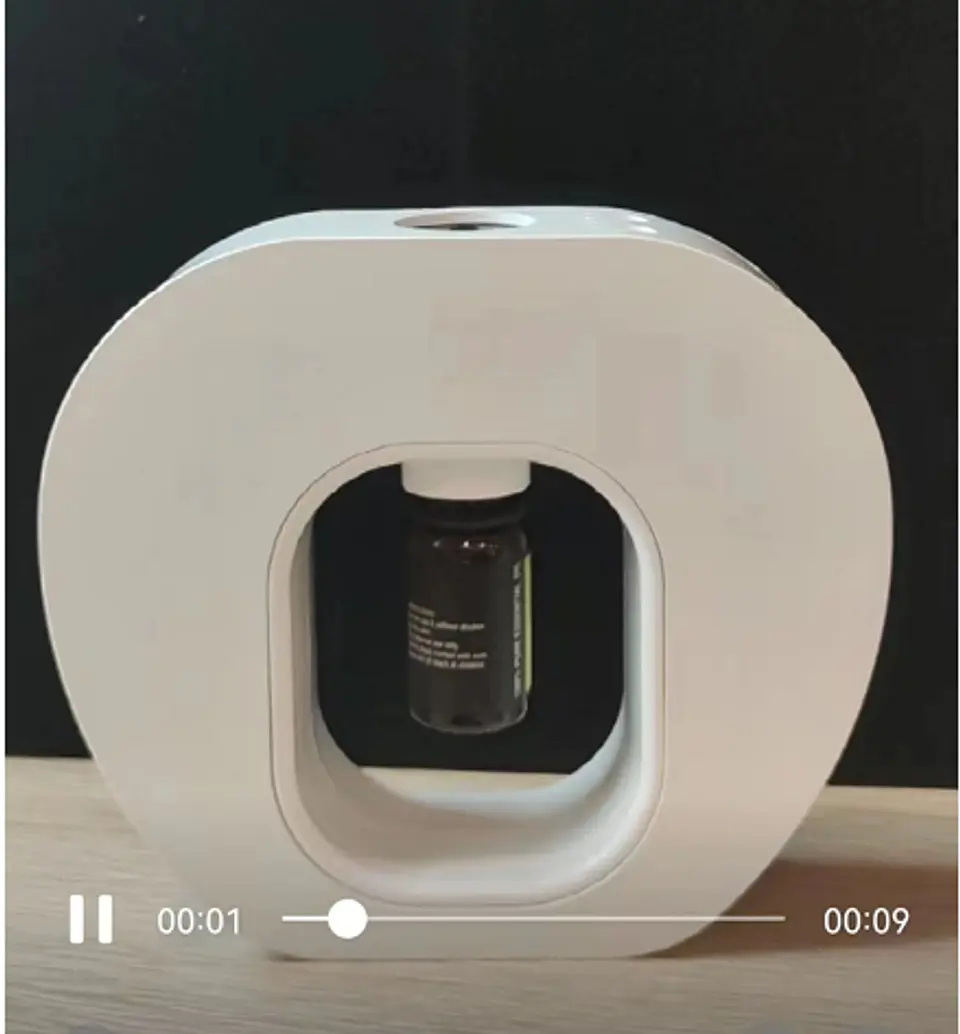 Difusor de Aroma de Sal do Himalaia - Luz Noturna - USB-C - Efeito Chama (Sal incluído) 3