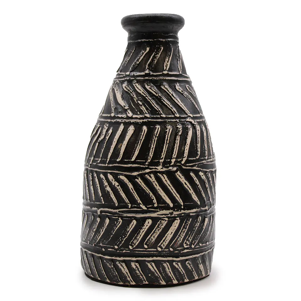 Jarra em Terracota de Cerâmica com Design Grego - Chocolate 1