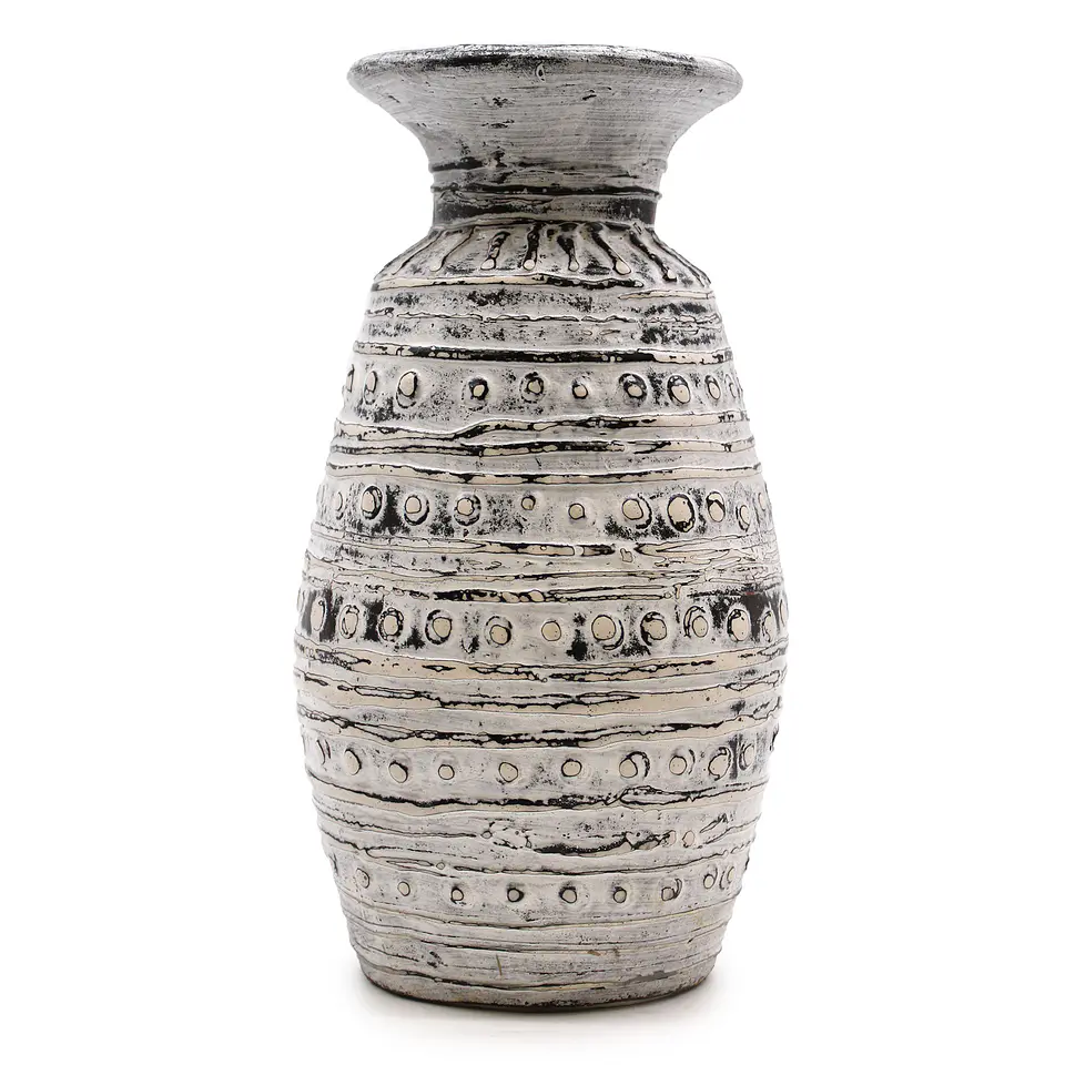 Vaso em Terracota de Cerâmica Clássico - Creme 2