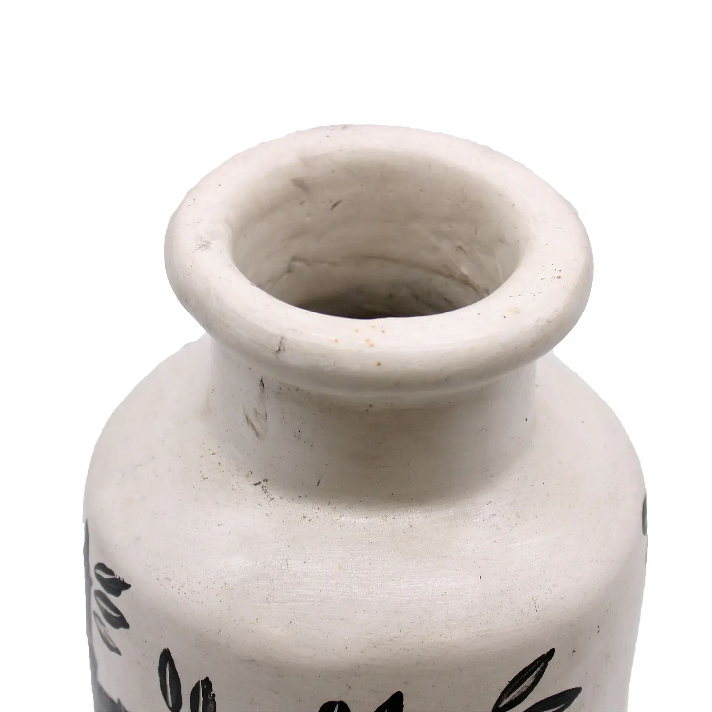 Vaso em Terracota de Cerâmica Retro com Design de Bambu - Natural 4