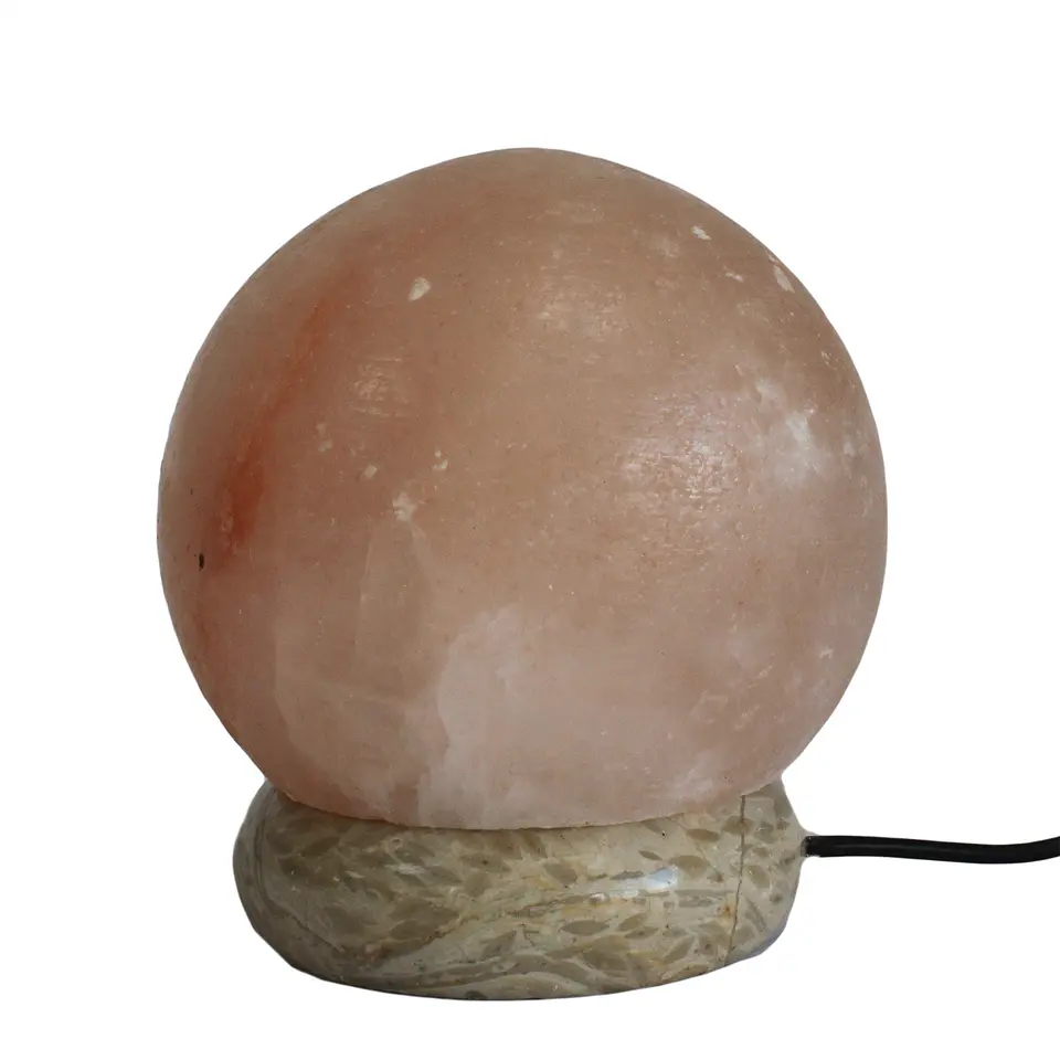 Candeeiro Sal dos Himalaias com Bola USB de Qualidade - 8cm 2