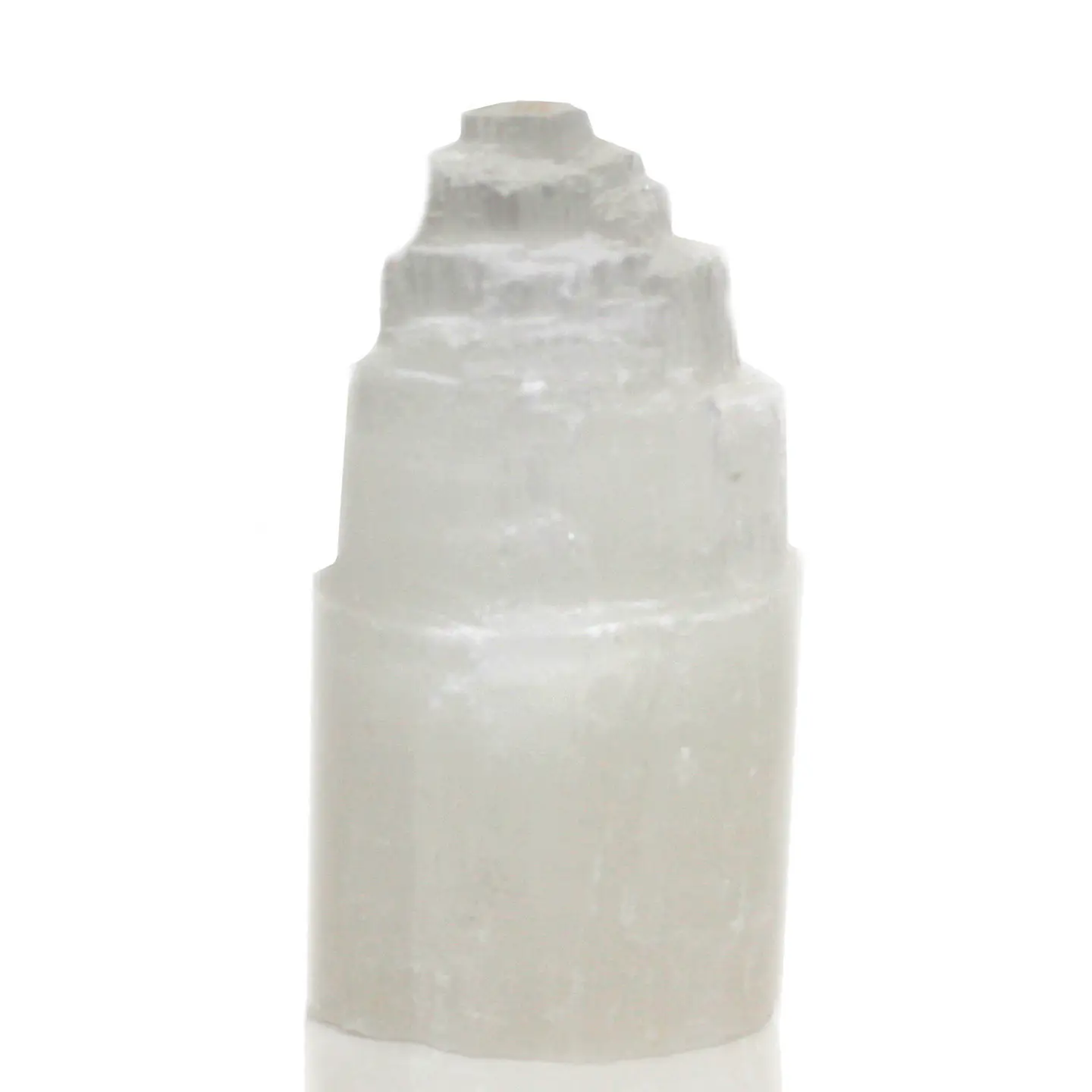 Candeeiro Torre Selenite Natural - 15cm 2