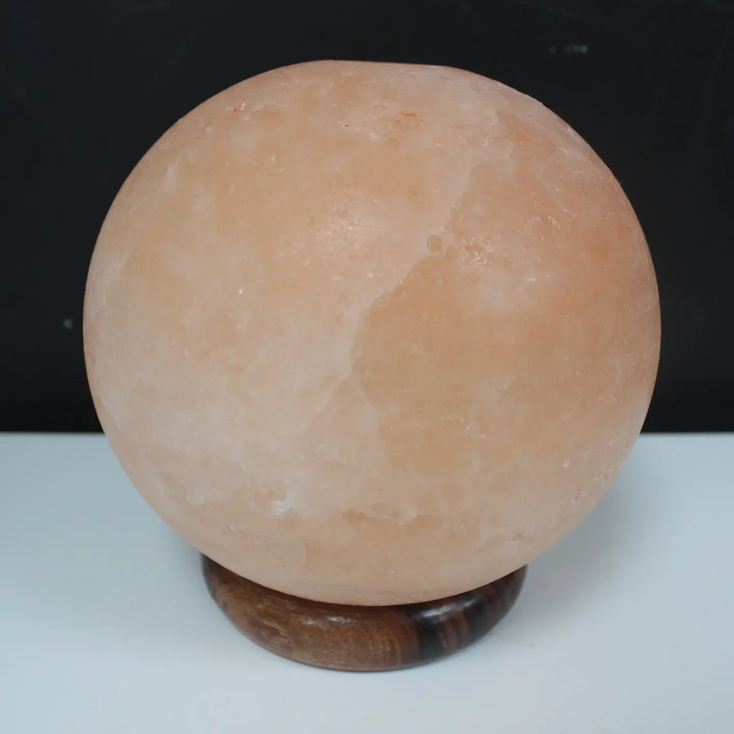 Candeeiro de Sal Bola - Base de Madeira 4