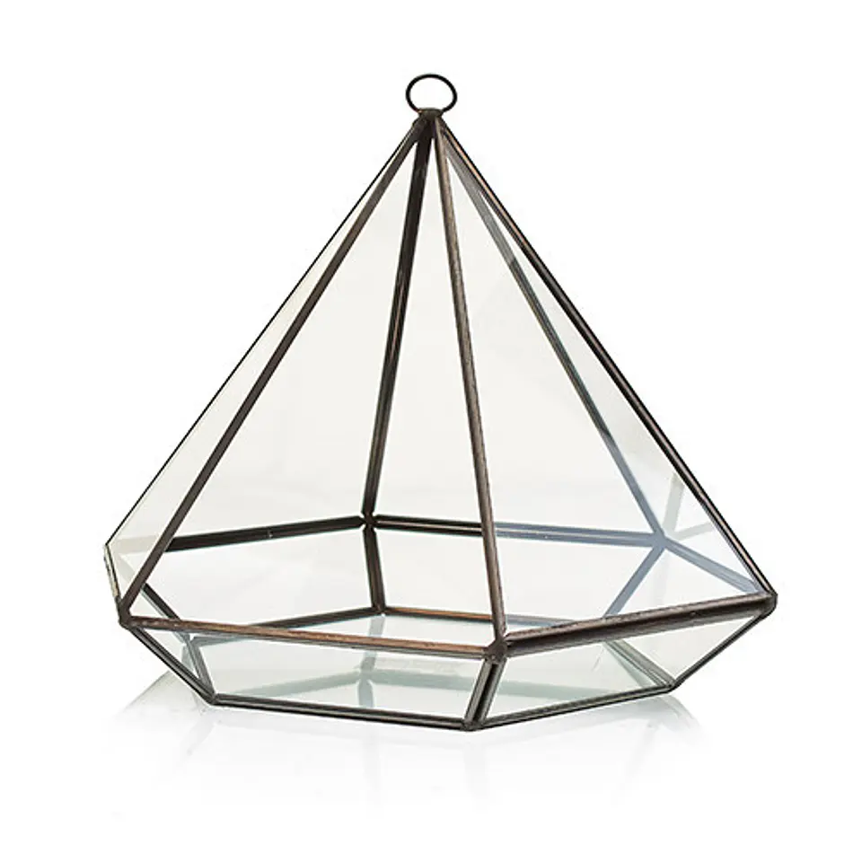 Terrário de Vidro - Diamante Grande 22x20x17 (cm) 3