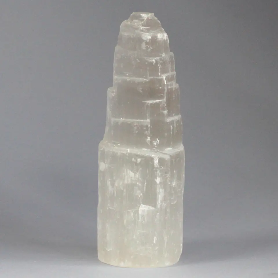 Torre de selenite natural - 15 cm 1