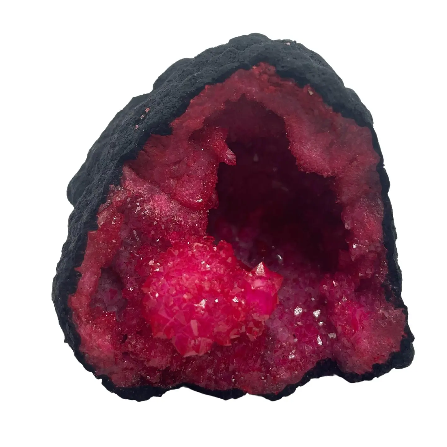 Geodos de Calcita Coloridos - Pedra Negra - Vermelho Escuro (8.5x6 (cm)) 2