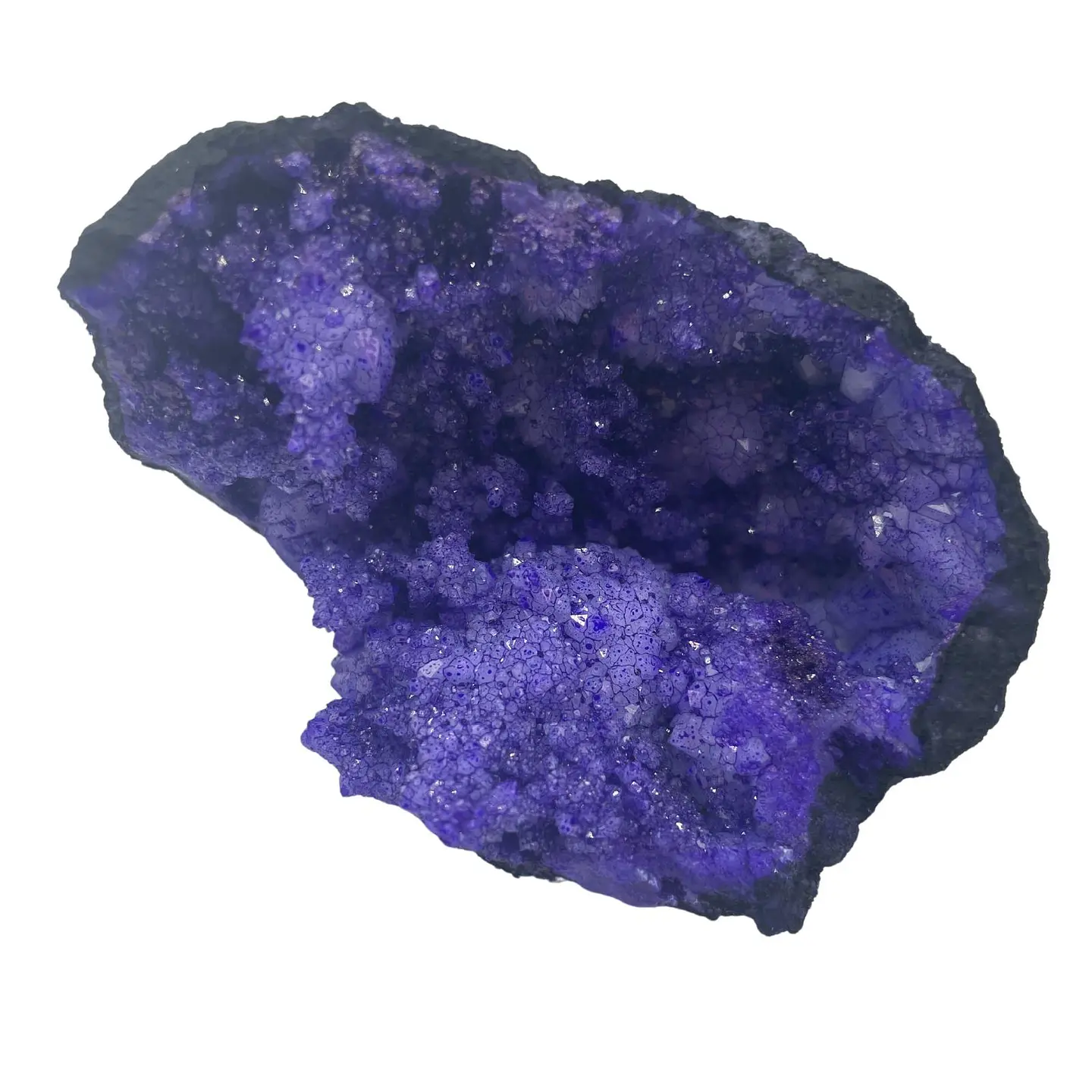 Geodos de Calcita Coloridos - Pedra Negra - Turquesa (8.5X6cm) 2kg 2