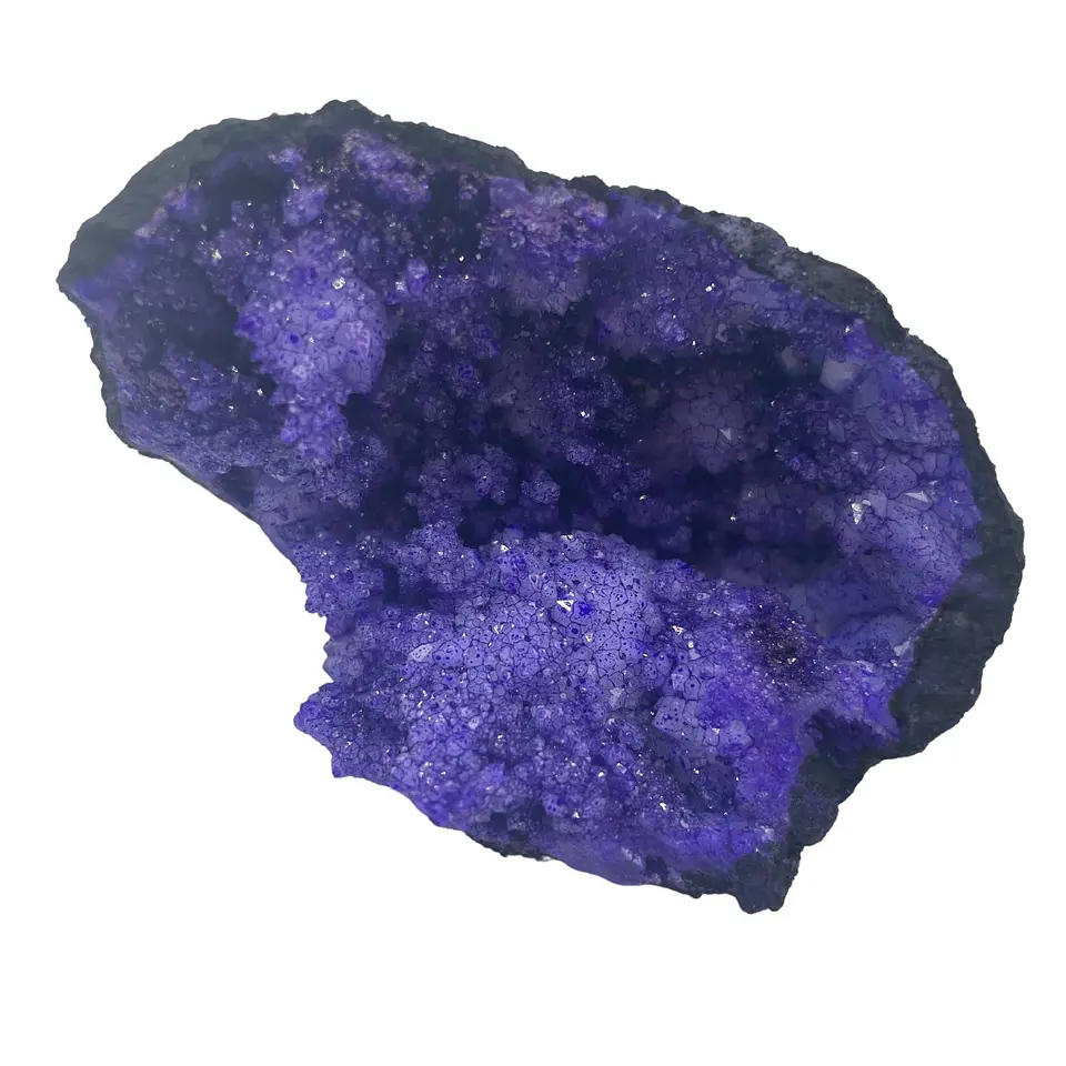Geodos de Calcita Coloridos - Pedra Negra - Turquesa (8.5X6cm) 2kg 2