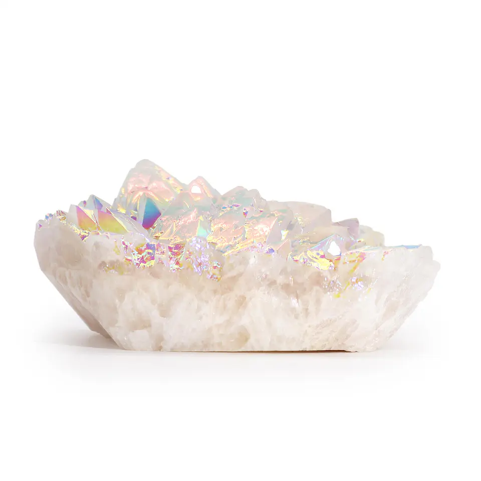 Quartzo natural grande aprimorado - Quartzo Angel Aura (aproximadamente 300-450gm 8-15cm) 1