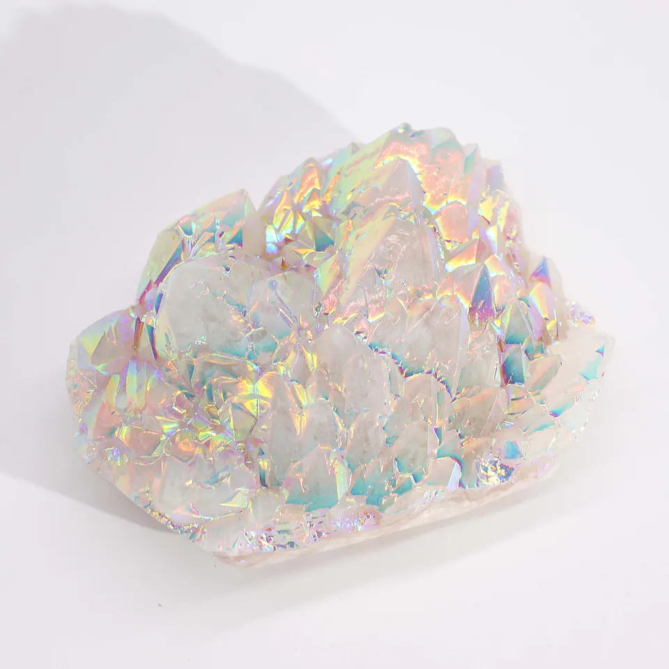 Quartzo natural grande aprimorado - Quartzo Angel Aura (aproximadamente 300-450gm 8-15cm) 3