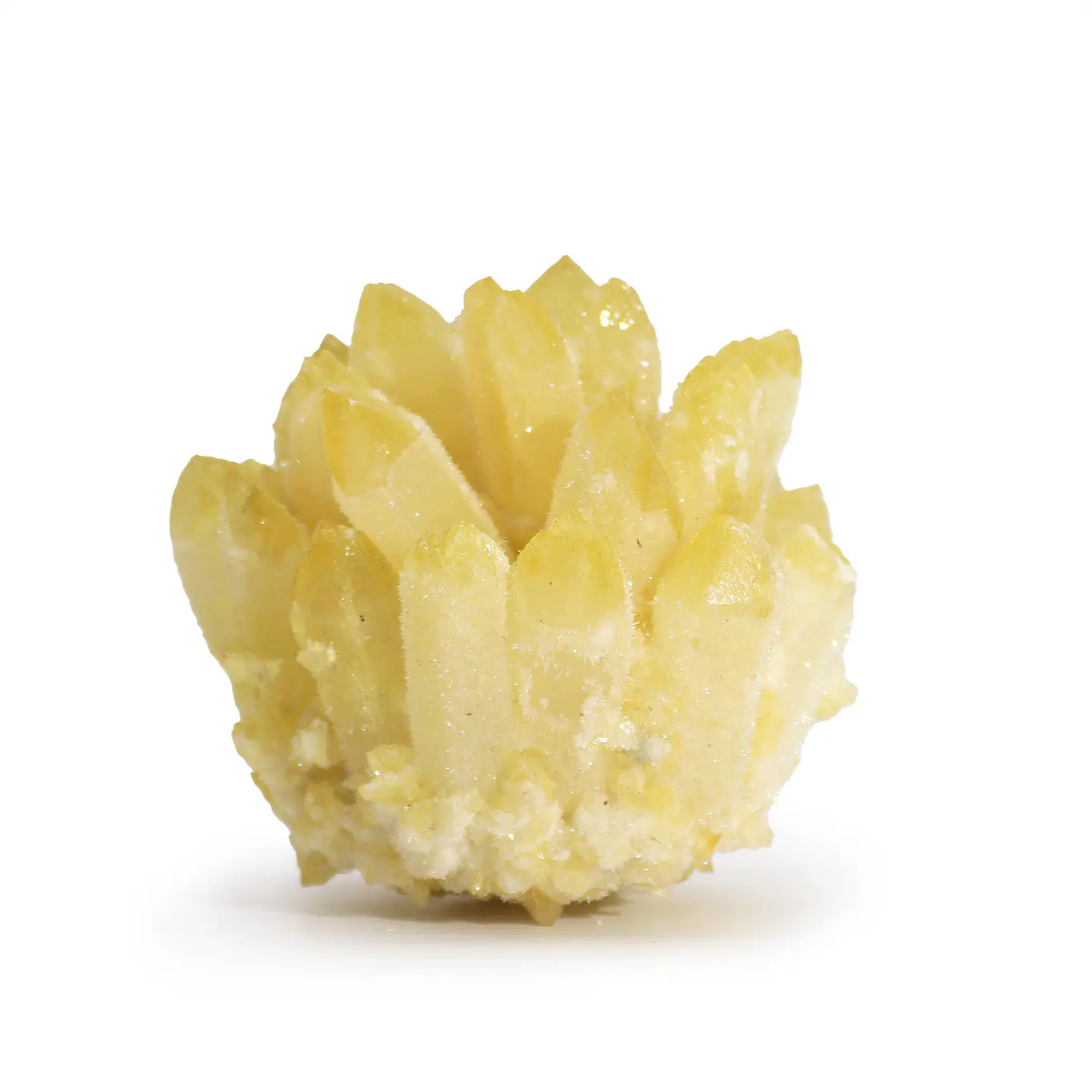 Cluster de quartzo natural feito à mão - Quartzo Amarelo Fantasma (aproximadamente 250-300gm 8cm) 1