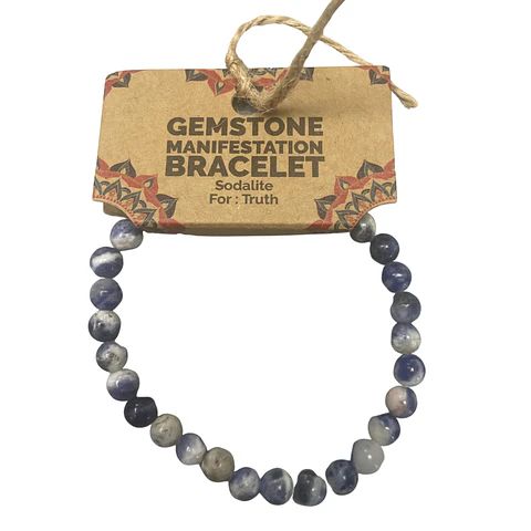 Pulseira de Sodalita Natural - Verdade