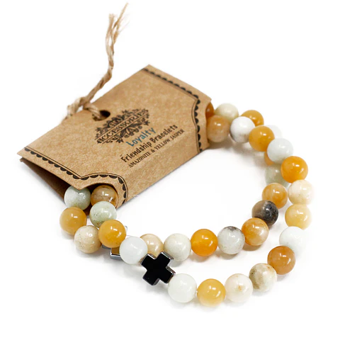 2x Pulseiras com Pedras Preciosas - Lealdade