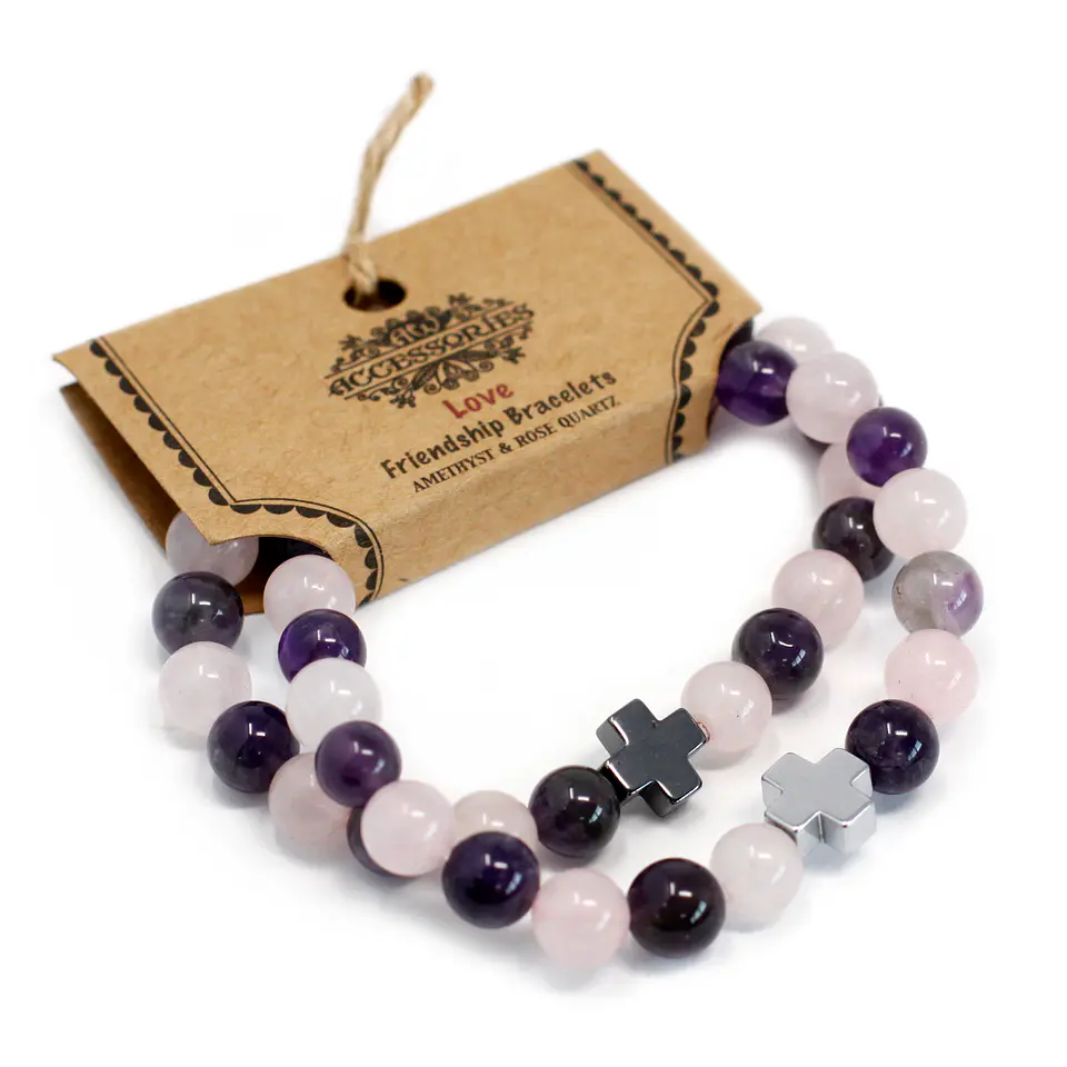 2x Pulseiras com Pedras Preciosas - Amor 1