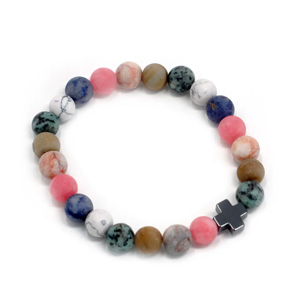2x Pulseiras com Pedras Preciosas Multicoloridas - Armonia 2