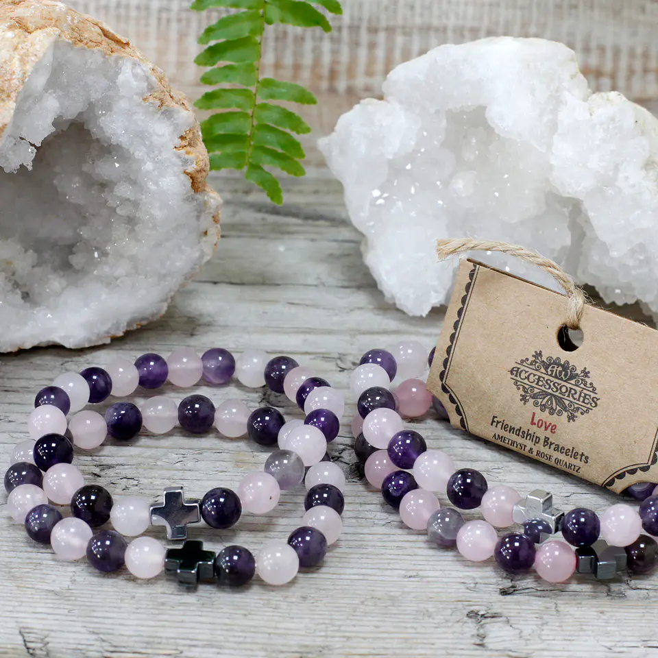 2x Pulseiras com Pedras Preciosas - Amor 4