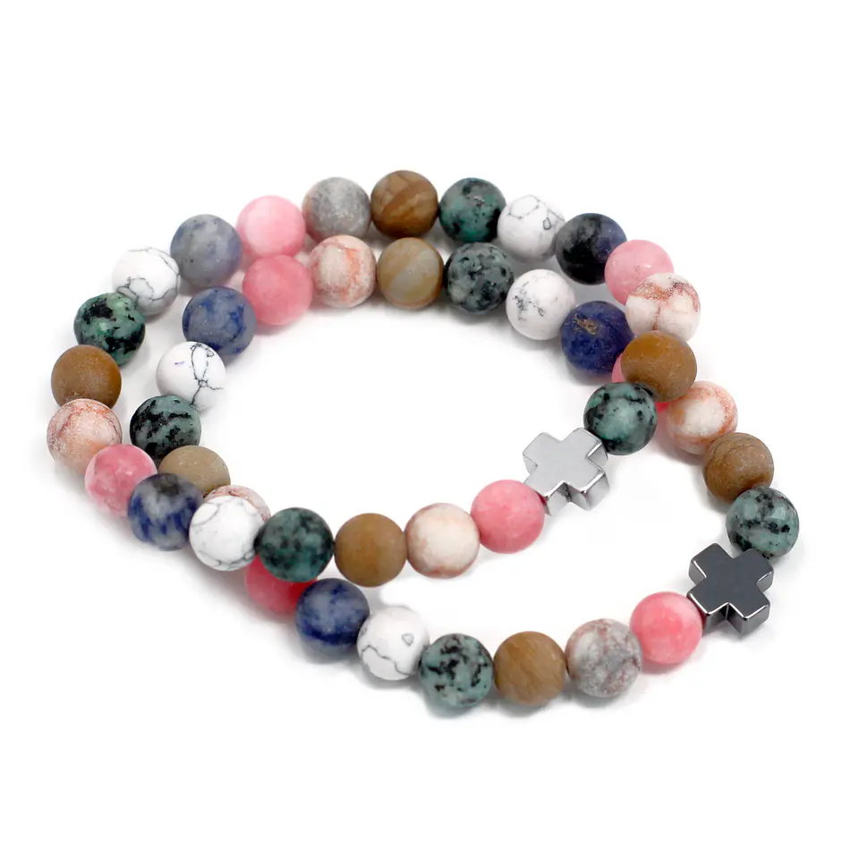 2x Pulseiras com Pedras Preciosas Multicoloridas - Armonia 3