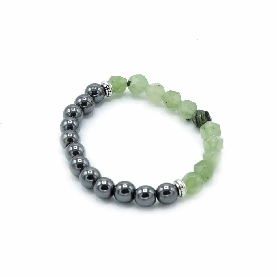 Pulseira de Pedras Preciosas Esculpidas - Jade Magnético 2