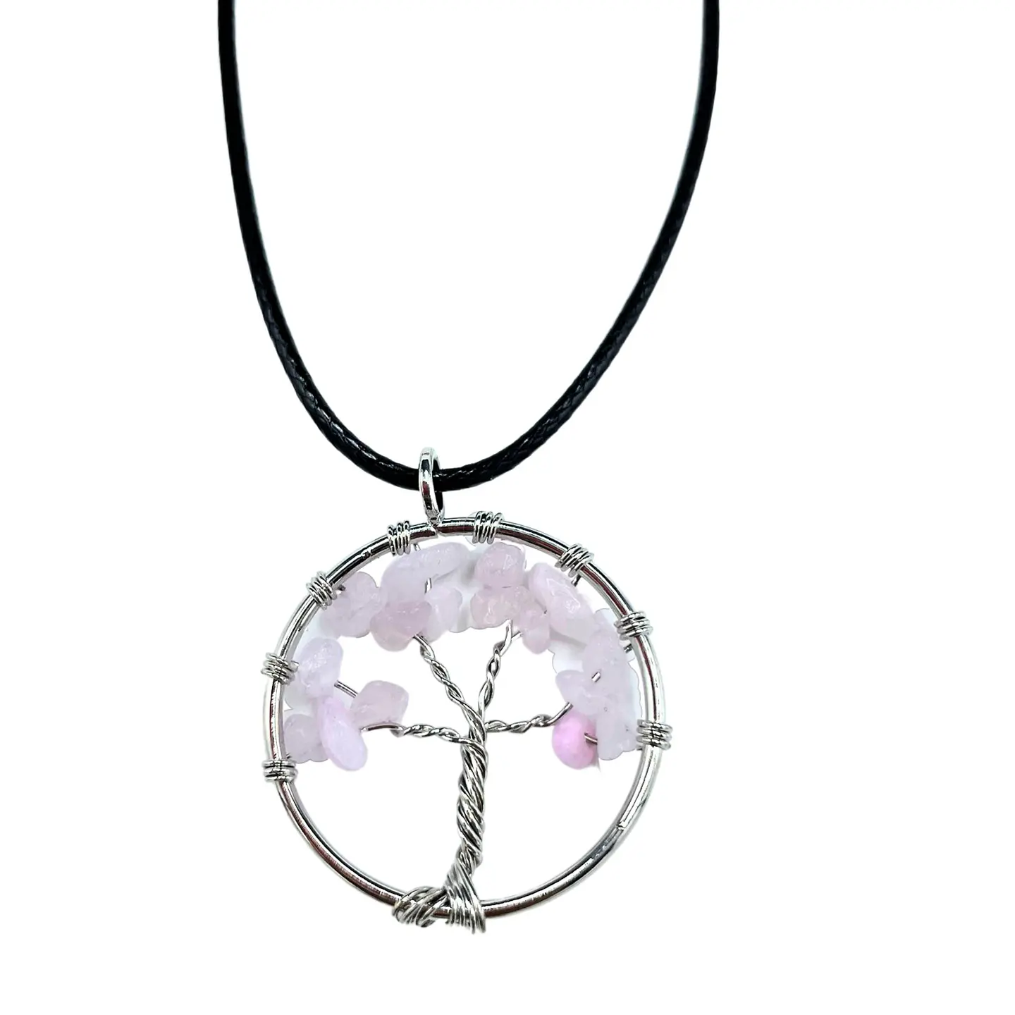 Colar Árvore da Vida - Quartzo Rosa 3