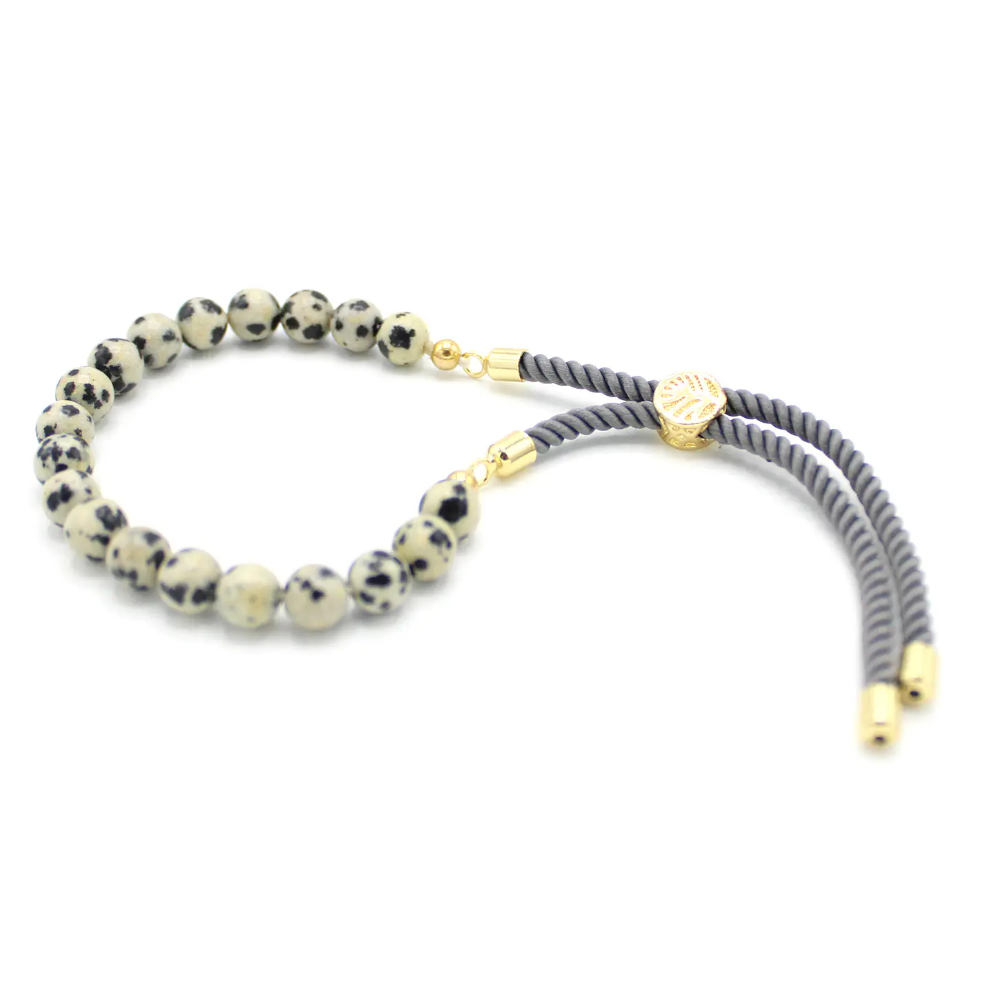 Pulseira Ajustável de Jaspe Dálmata 1