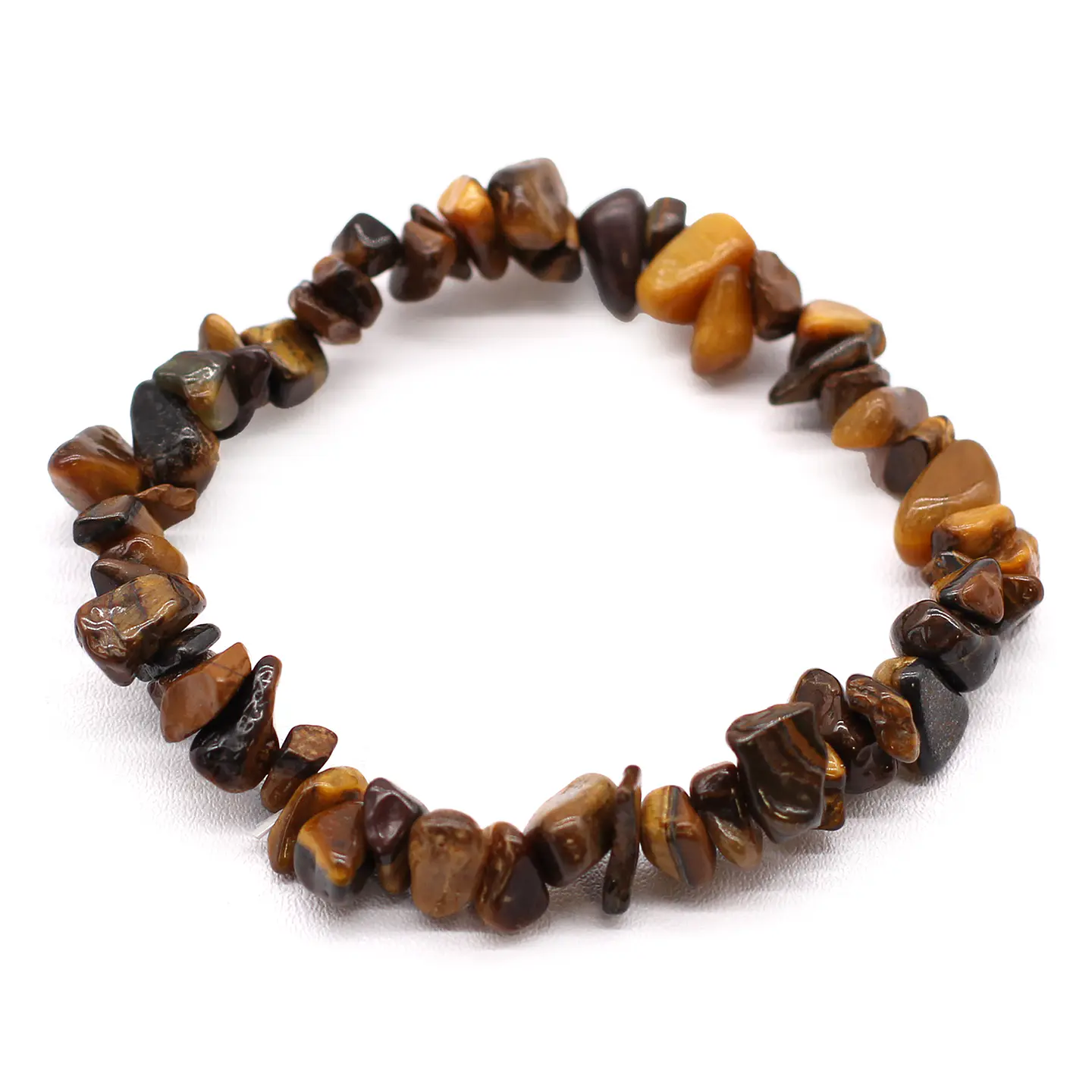 Pulseira com Fragmentos de Olho de Tigre Natural 1
