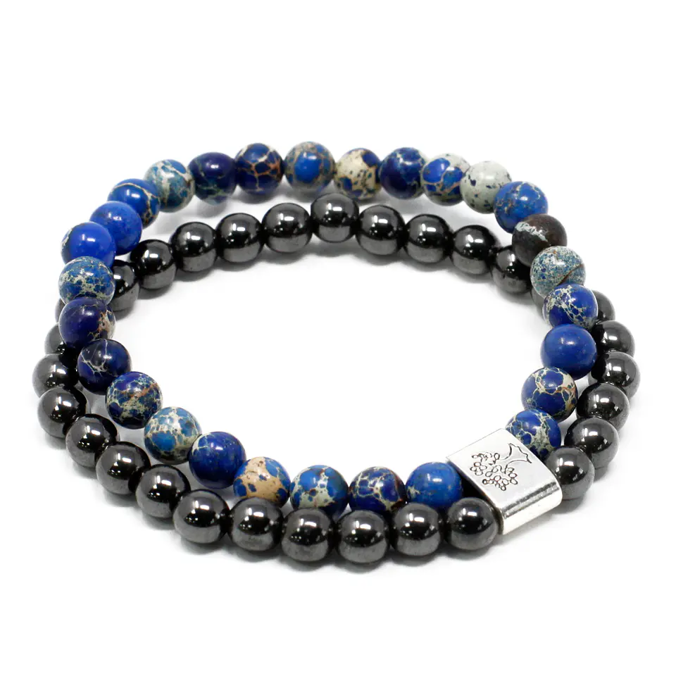 Pulseira Magnética de Pedras Preciosas - Sodalita 2