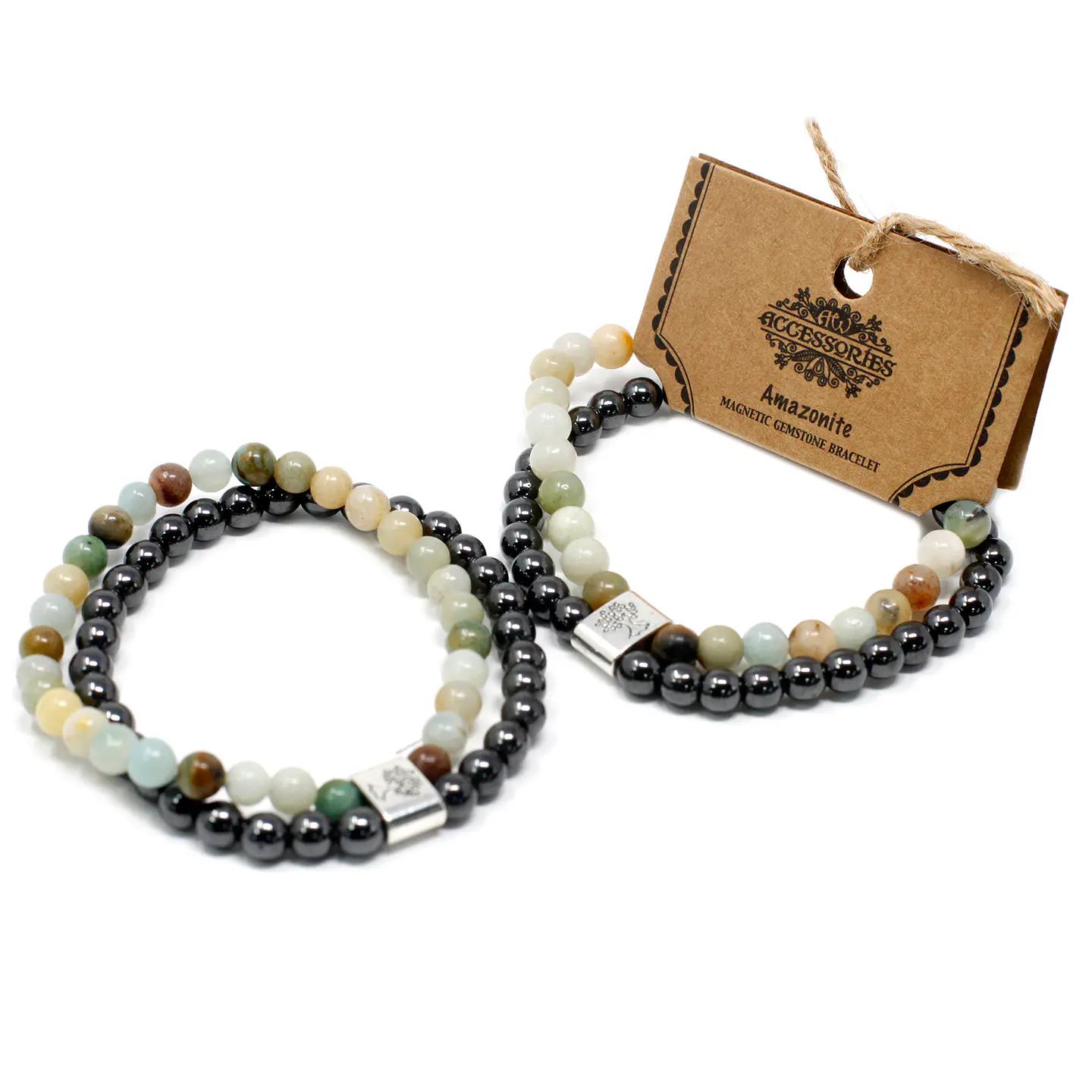Pulseira Magnética de Pedras Preciosas - Amazonita 3