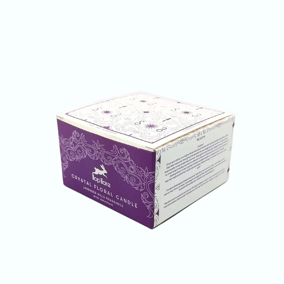 Vela Perfumada Floral com Ametista - Lua 3