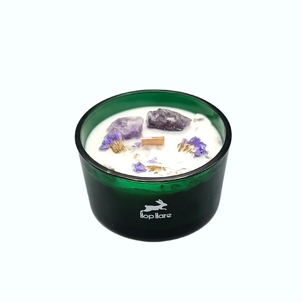 Vela Perfumada Floral com Ametista - Lua 4