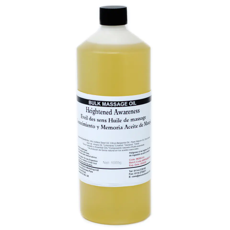 Óleo de Massagem Aromático com Bergamota e Pimenta-Preta – Formato Profissional 1 kg 1