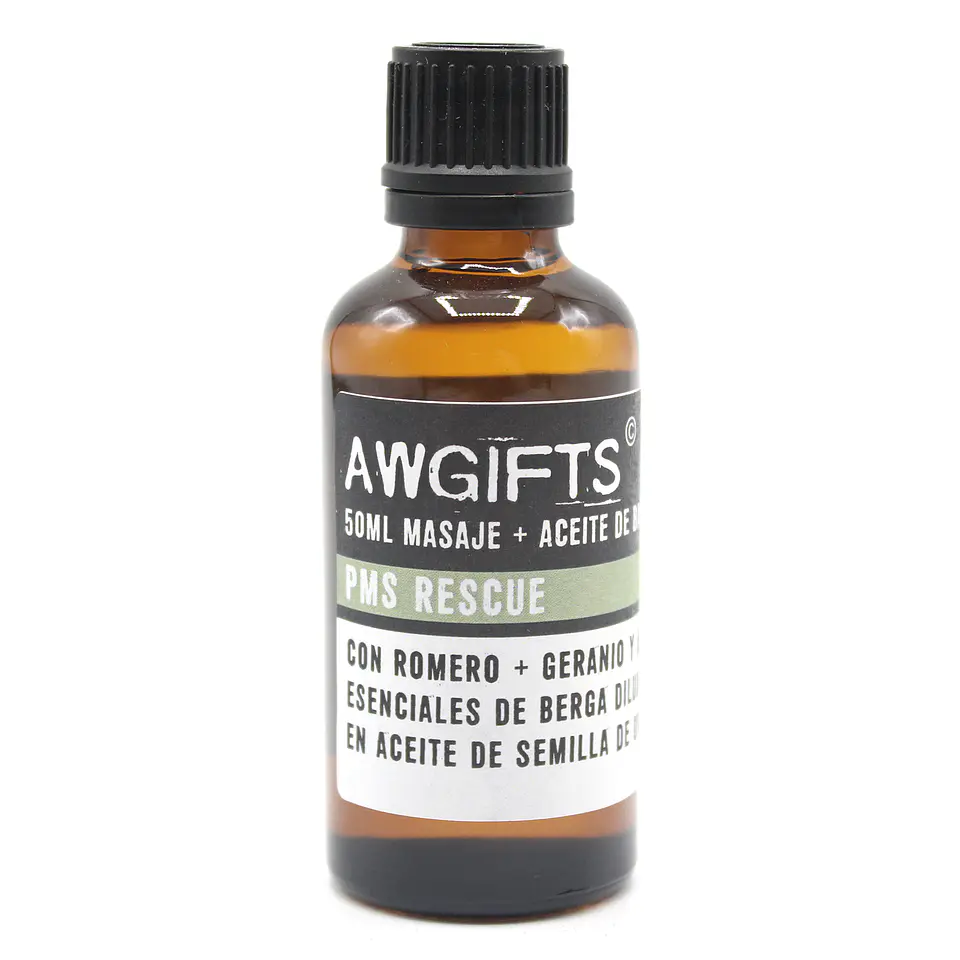 Óleo de Massagem 50ml - Dor Pré-Menstrual ( Alecrim, Gerânio e Bergamota) 1