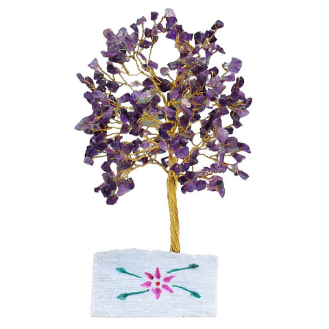 Árvore Decorativa com Ametista Natural – 320 Pedras