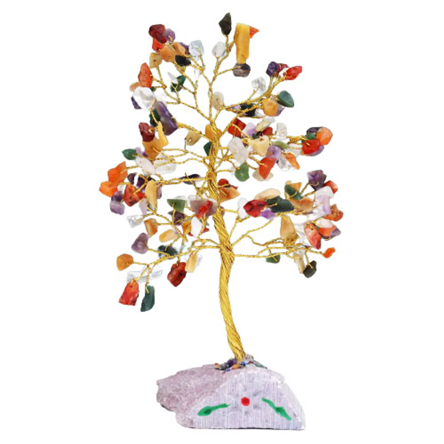 Árvore Decorativa com Gemas Naturais Múltiplas – 160 Pedras 1