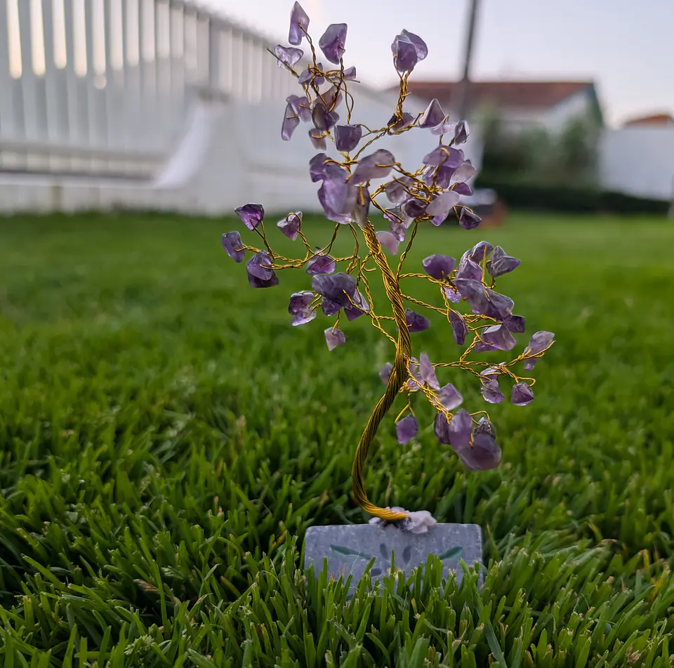 Árvore Decorativa com Ametista Natural – 80 Pedras 1