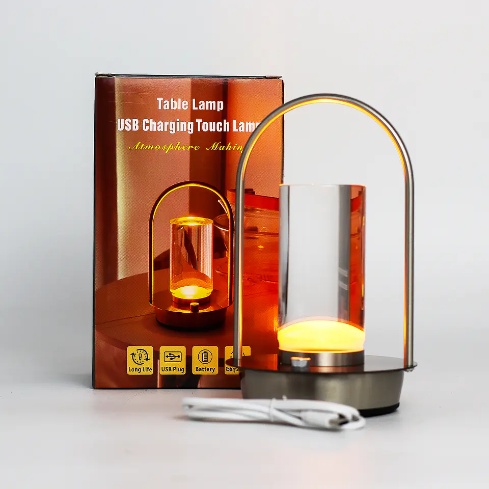 Candeeiro de Toque - Lanterna de Cristal - USB (C) - Recarregável 3