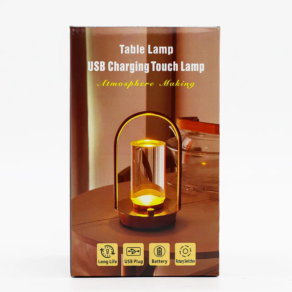 Candeeiro de Toque - Lanterna de Cristal - USB (C) - Recarregável 4