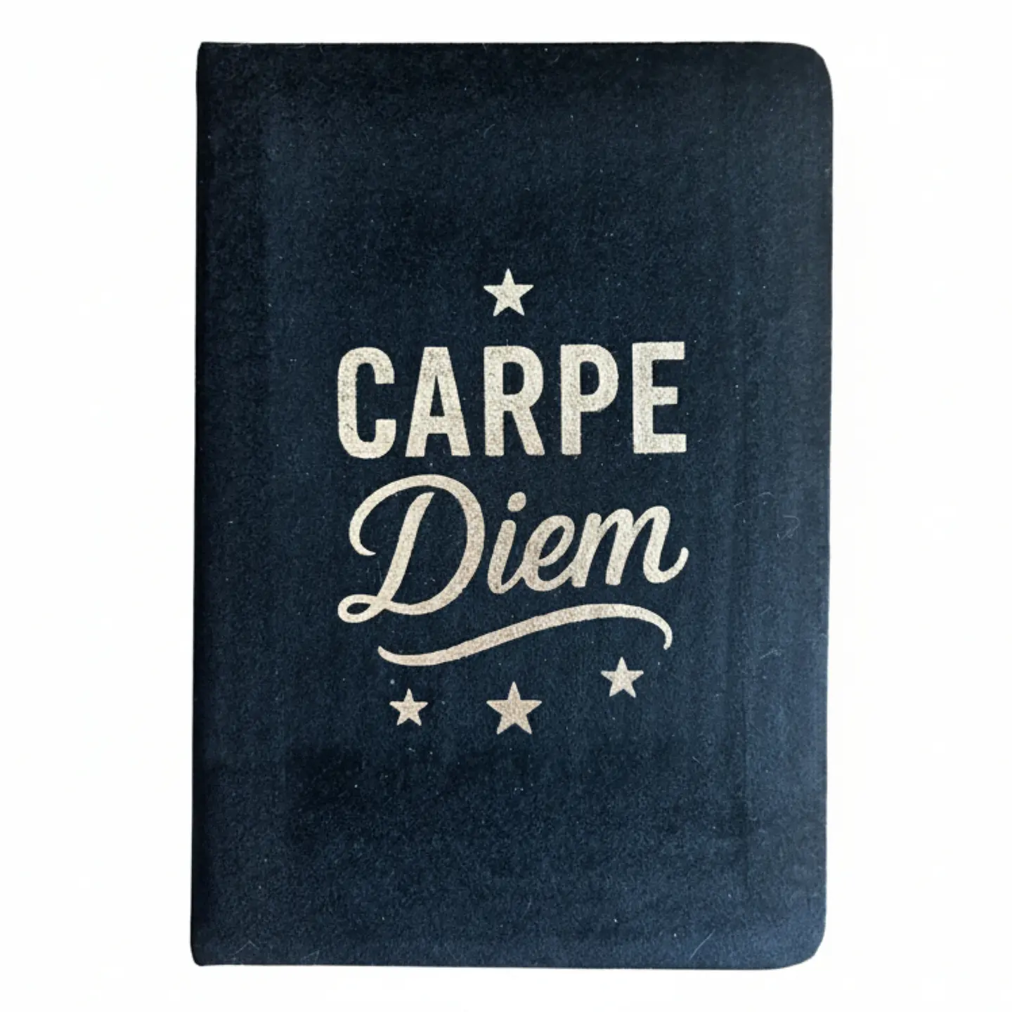 Caderno Aveludado - Carpe Diem - 80 Páginas - Preto 1
