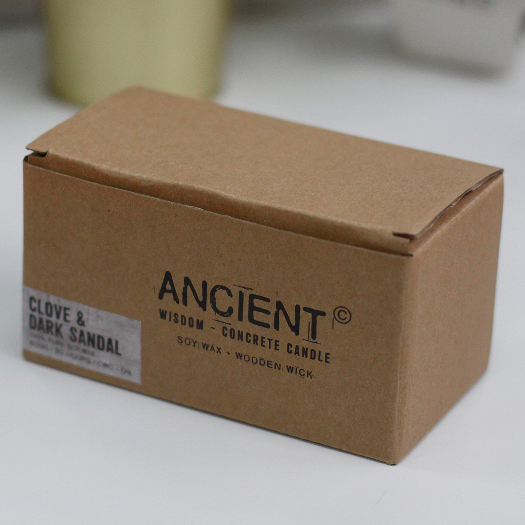 Velas de Concreto - Cravo e Sandalo Escuro 2