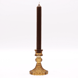 Castiçal Vintage para Jantar - Âmbar Antigo