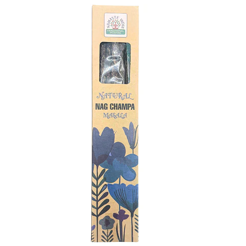 Incenso Masala Botânico Natural Nag Champa em Vareta Tradicional Indiana