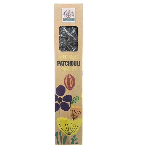 Incenso Masala Botânico Natural de Patchouli em Vareta Tradicional Indiana