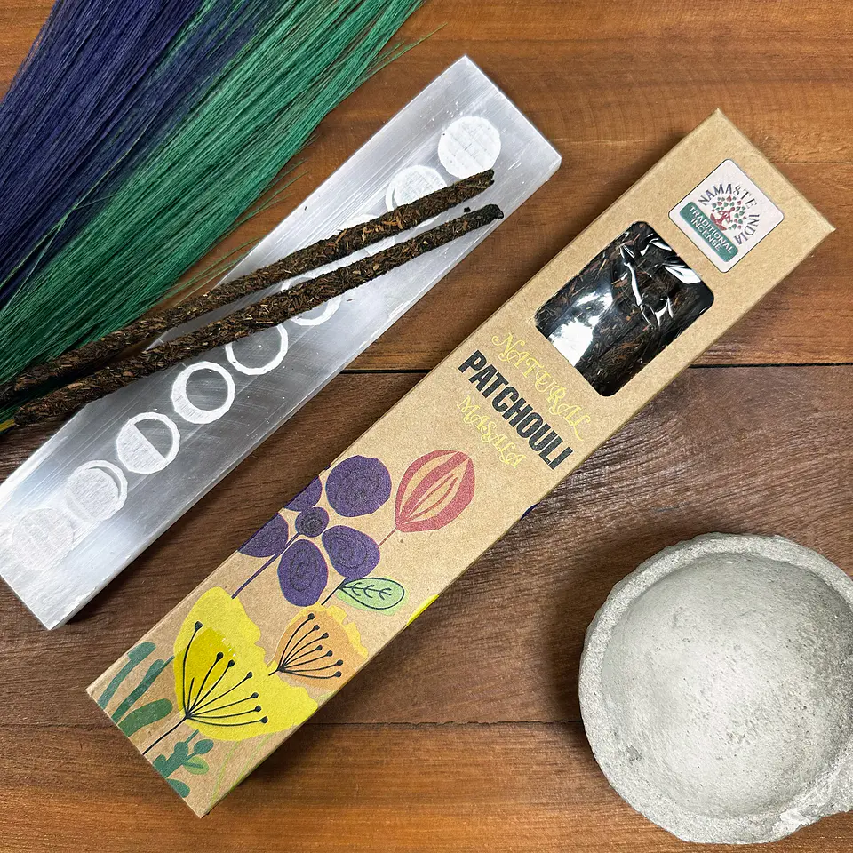 Incenso Masala Botânico Natural de Patchouli em Vareta Tradicional Indiana 2