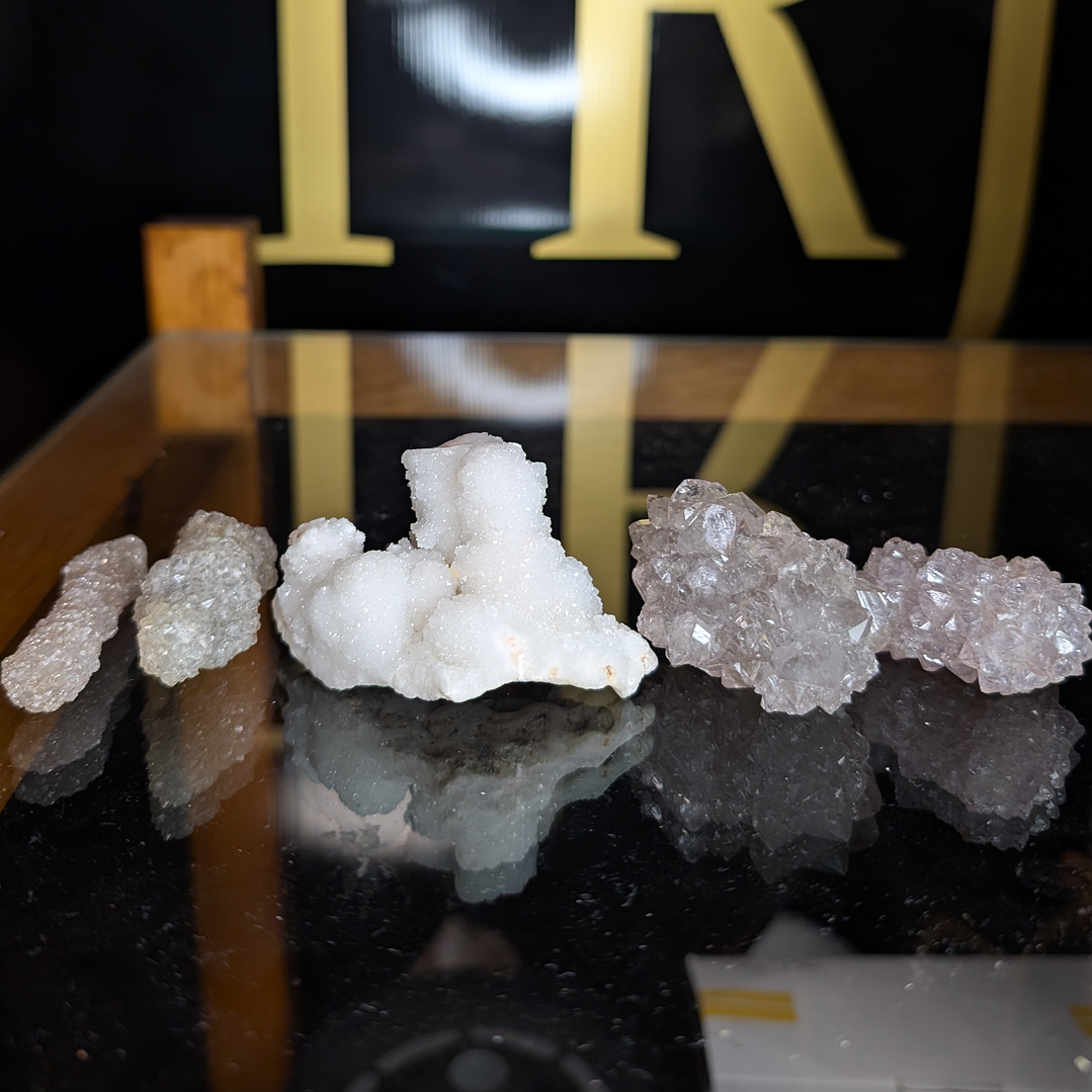 Conjunto 5x Quartzo Formato de Dedo 1